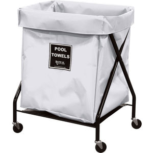 26"Lx21"Wx36"H White Vinyl X-Frame Cart w/ Pool Towel Pocket | Fastenal