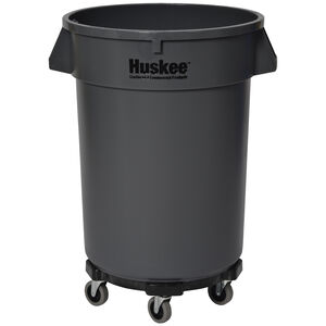 32gal Gray Polyethylene NSF Round w/o Lid Waste Receptacle | Fastenal