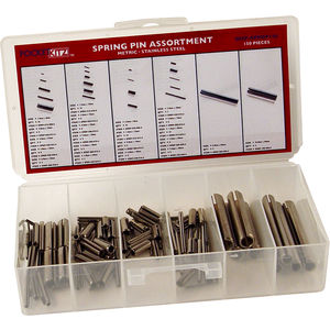 150 Piece Stainless Steel Metric Spring Pin Assortment | Fastenal