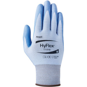 L Series 11 518 Blue Smooth Pu Coated Nylon Spandex Dyneema Knitwrist Palm Coated Cut Resistant Glove Fastenal