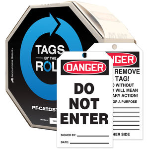 3 Wx6 1 4 L B R W Danger Do Not Enter s By The Roll Safety 100ct Roll Fastenal