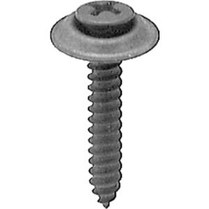 Clipsandfasteners Inc 100 #8 X 1-1/2" Phillips Oval Head Tapping Screws Black