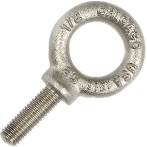 Type 316-1 x 9 L Stainless Steel Shoulder Eye Bolts