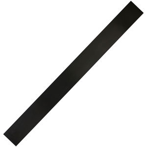 1/16 Comm Grade Buna-N Rubber Strip,2x36,Black,60A 