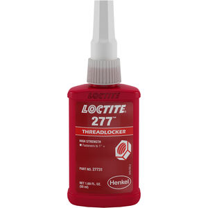 DELIQUETTE　50g LOCTITE 50ml Bottle 277 Red Liquid High Strength Threadlocker