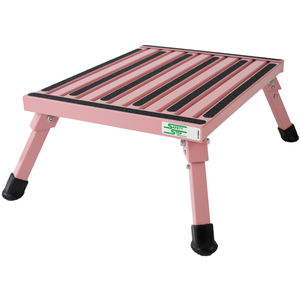 Featured image of post Pink Metal Step Stool - Vintage retro pink step stool folding kitchen counter furniture steel frame.