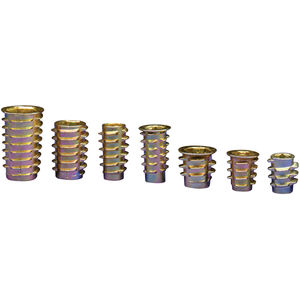 1/4-20 Threaded Insert for Wood Hex Drive Threaded Wood Inserts 1/4 Wood Nuts... 