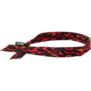 Calgary Flames: Black Logo Tie Headband