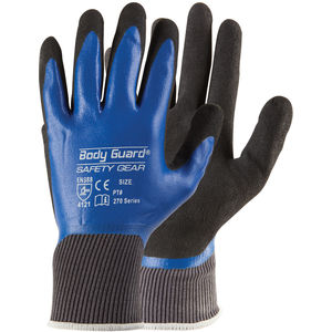 100-PCS Fastenal Body Guard Nitrile Disposable Gloves Large Dark