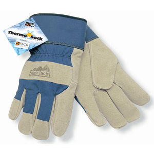 Fastenal Cowhide Work Gloves Large Rubberized Safety Cuff Lot of 4 Pair NEW