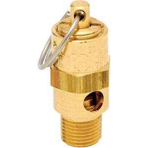250 Degree F Max Temperature 1/2 NPT Midwest Control SB50-275 ASME Soft Seat Safety Valve 1/2 1/2 NPT 275 psi All Brass with Stainless Steel Springs
