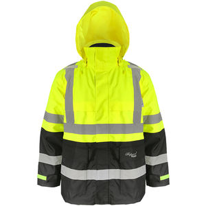 Ergodyne GloWear 8366 4XL Lime Lightweight Hi-Vis Rain Jacket