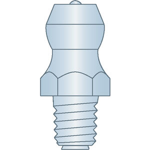 M5-0.8 Straight Steel Zinc Grease fitting With Ball Check