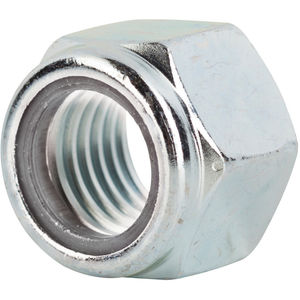 50 Pcs of Zinc Plate Steel Grade 2 Nylon Insert Lock Hex Nut RH 5/8-11 x 25/64 H 