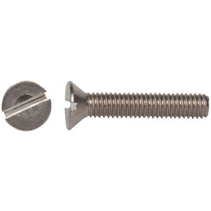 4-40 X 3/16 Slotted Flat Machine Screw 18-8 Stainless Steel Package Qty 100 
