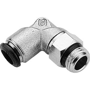 Push to Connect L Shaped Elbow Male Fitting 4 mm OD M5 