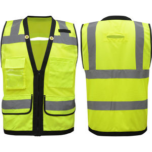 M HV264D Hi-Vis Lime Zipper Mesh Type R Class 2 Body Guard