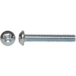 Zinc Plated Pack of 100 1 Length 1 Length #2-32 Thread Size Type B Pack of 100 Steel Sheet Metal Screw Pan Head Small Parts 0216BPP Phillips Drive 