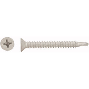 Steel Self-Drilling Screw Phillips Drive #8-18 Thread Size 5/8 Length #2 Drill Point Pack of 100 Modified Truss Head Zinc Plated Finish
