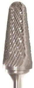 Blackstone 5//8/" x 1-1//4/" 1//4/" Shank Dia SL-5 Taper Single Cut Carbide Burr