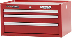 26 W Red Steel Waterloo Professional Series 3 Drawer Intermediate