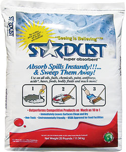 25lb Bag Stardust Super Absorbent Liquid Spill Absorbent Fastenal