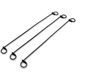 7/" Double Loop Rebar Wire Tie 16BA7 16ga Black Annealed 5000 per bag